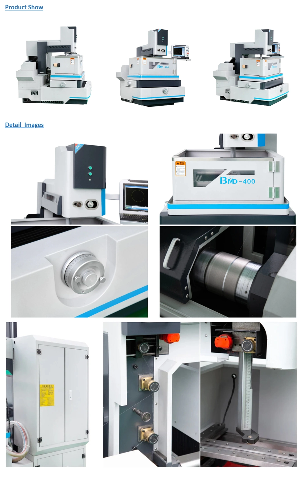 Bmd-400 High Precision CNC EDM Cutting Machine Medium Speed Wire Cutting Machining Center