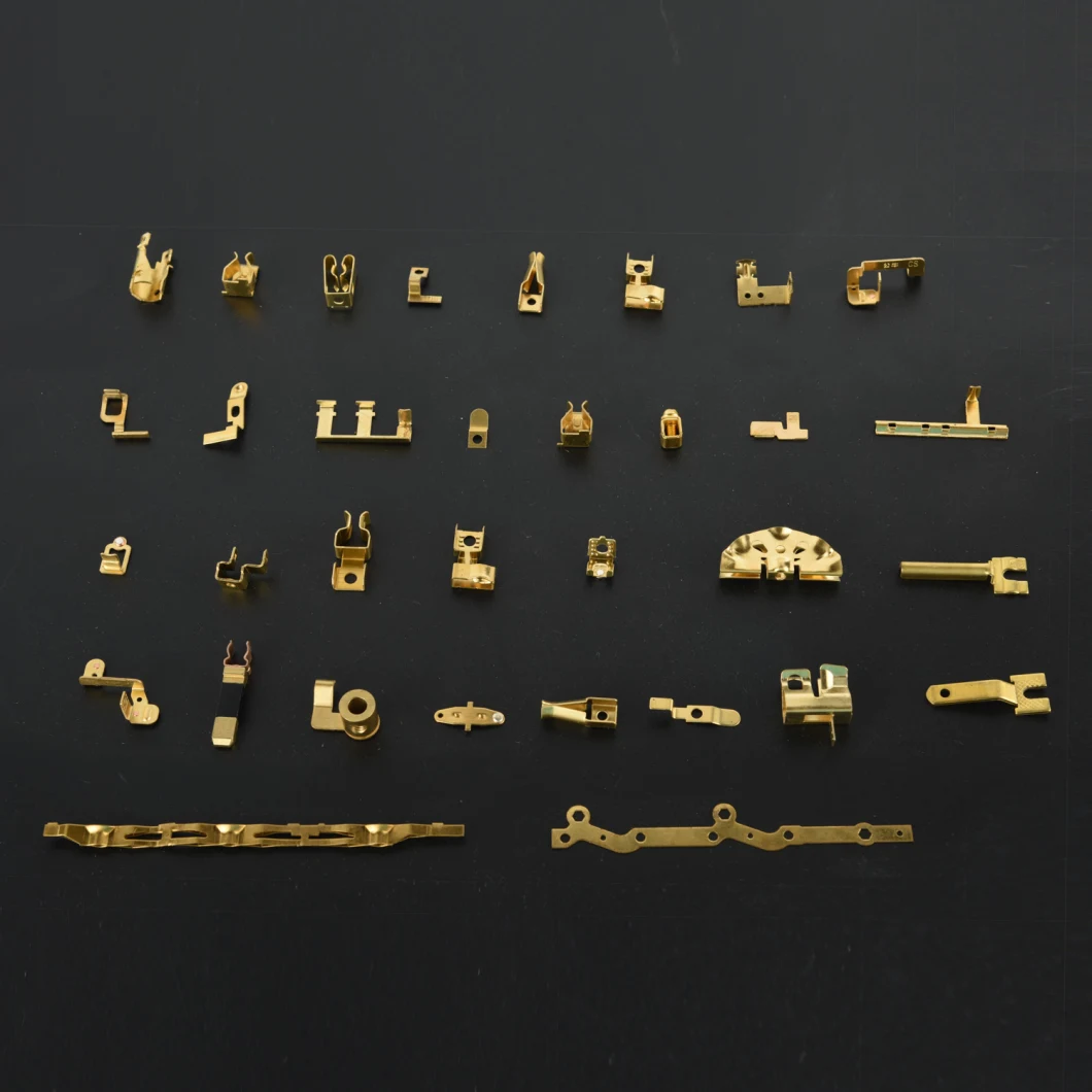 Brass Stamping Parts for General Electric Wall Socket Switches Stamped Brass Metal Sheet Parts