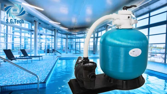 Filtro a sabbia combinato in fibra di vetro di alta qualità con controlavaggio automatico per piscine e pompa